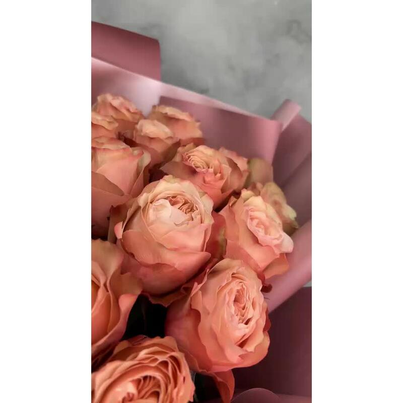 Монобукет с пионовидной розой 